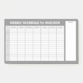Aangepaste titel Wekelijkse planner Post-it® Notes (Voorkant)