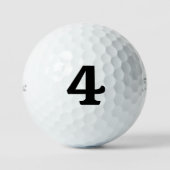 Aangepaste Titleist Gepersonaliseerd nummer 4 Golfballen (Voorkant)