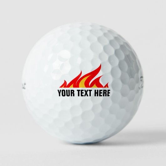 Aangepaste Titleistische golfballen met vuurvlamme (Voorkant)