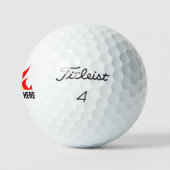 Aangepaste Titleistische golfballen met vuurvlamme (Logo)