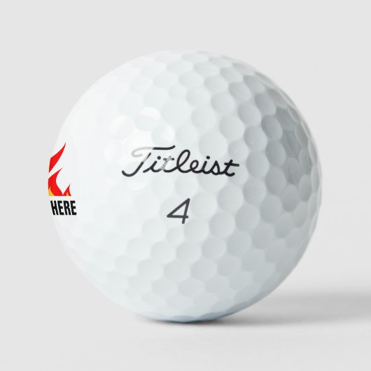 Aangepaste Titleistische golfballen met vuurvlamme (Logo)