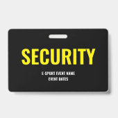 Aangepaste toegangsbadge voor beveiliging Minimali Badge (Voorzijde)