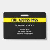 Aangepaste toegangsbadge voor beveiliging Minimali Badge (Achterkant)