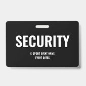 Aangepaste toegangsbadge voor beveiliging Minimali Badge (Voorzijde)
