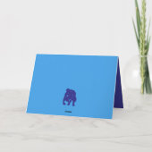 Aangepaste Toegewijde Hond Papa Seksy Poep Scheppe Kaart (Achterkant)