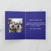 Aangepaste Toegewijde Hond Papa Seksy Poep Scheppe Kaart (Binnen)
