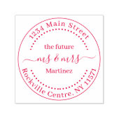 Aangepaste Toekomst de heer en mevrouw Wedding Toe Zelfinktende Stempel (Design)