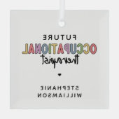 Aangepaste Toekomst van de beroepsethandelaar voor Glas Ornament (Achterkant)