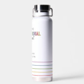 Aangepaste Toekomst van de beroepsethandelaar voor Waterfles (Achterkant)