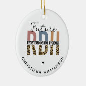 Aangepaste toekomstige RDH-geregistreerde tandheel Keramisch Ornament (Rechts)