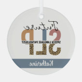 Aangepaste toekomstige SLP-luidsprekerkathologe lu Glas Ornament (Achterkant)