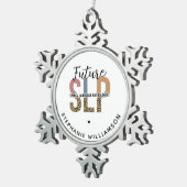 Aangepaste toekomstige SLP-luidsprekerkathologe lu Tin Sneeuwvlok Ornament (Rechts)