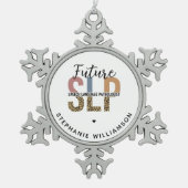 Aangepaste toekomstige SLP-luidsprekerkathologe lu Tin Sneeuwvlok Ornament (Voorkant)