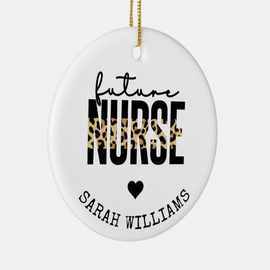 Aangepaste toekomstige verpleegkundigen Verpleegku Keramisch Ornament (Rechts)