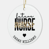 Aangepaste toekomstige verpleegkundigen Verpleegku Keramisch Ornament (Links)