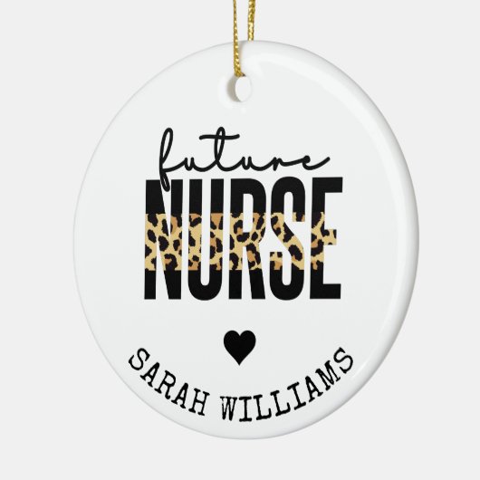 Aangepaste toekomstige verpleegkundigen Verpleegku Keramisch Ornament (Links)