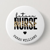 Aangepaste toekomstige verpleegkundigen Verpleegku Ronde Button 7,6 Cm (Voorkant)