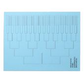 Aangepaste toernooiaanvalsjabloon voor 64 spelers notitieblok (Voorkant)