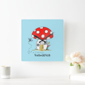 Aangepaste toiletbenodigdheden, Elf en Dragonfly Vierkante Klok (Huis)