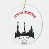 Aangepaste Tokyo Marathon Finisher, cadeau voor ha Keramisch Ornament (Links)