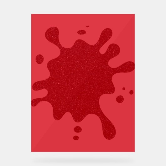 Aangepaste tomaat rode acryl welkomstbord bord (Voorkant)