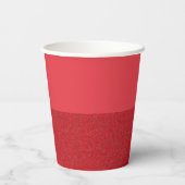 Aangepaste tomaat rode bodem-textuur cup papieren bekers (Achterkant)