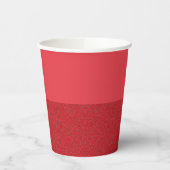 Aangepaste tomaat rode bodem-textuur cup papieren bekers (Links)