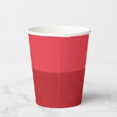 Aangepaste tomaat rode bodem-textuur cup papieren bekers (Rechts)