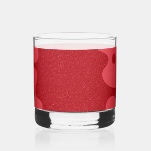 Aangepaste tomaat Rode Bubble Rocks Glas
