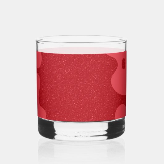 Aangepaste tomaat Rode Bubble Rocks Glas (Links)