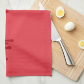 Aangepaste Tomaat Rode Drip Keuken Handdoek (Quarter Fold)