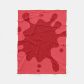 Aangepaste tomaat rode druppel fleece deken (Voorkant)