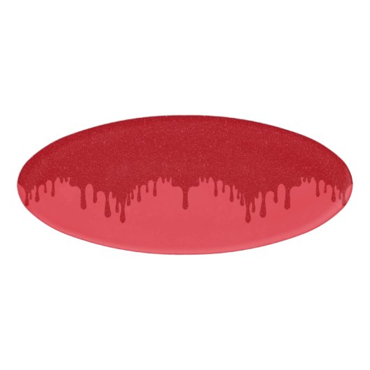 Aangepaste Tomaat Rode Druppel Magnetische Naam Ba Naambadge (Voorkant)
