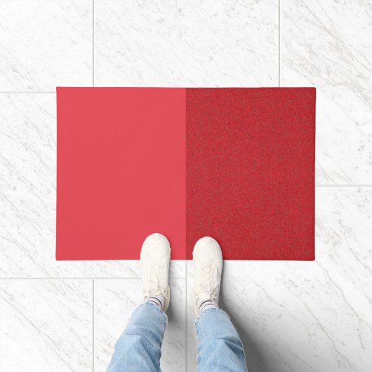 Aangepaste Tomaat Rode Dual-Finish Deurmat (Binnen)