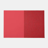 Aangepaste Tomaat Rode Dual-Finish Deurmat (Voorkant)