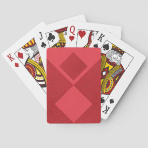 Aangepaste Tomaat Rode Dubbele Diamant Speelkaarte Pokerkaarten