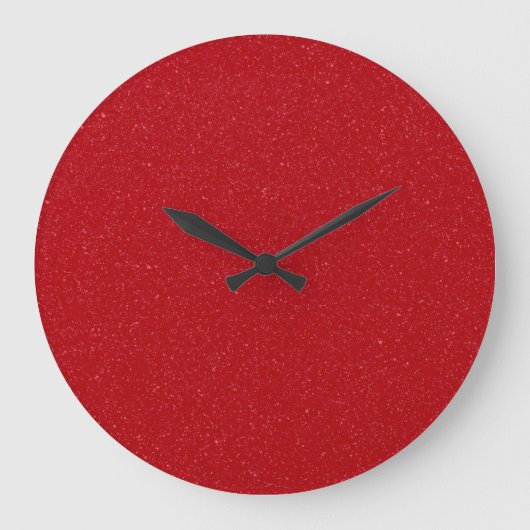 Aangepaste tomaat rode gespikkelde wandklok (Voorkant)