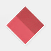 Aangepaste tomaat rode getextureerde top papieren servet (Hoek)