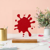 Aangepaste Tomaat Rode Glitter Acryl Splash Sign Bord (Huwelijk)