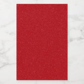 Aangepaste tomaat rode glitter look mini fles etik wijn etiket (Enkel label)
