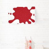 Aangepaste Tomaat Rode Glitter Splash Banner (Insitu)