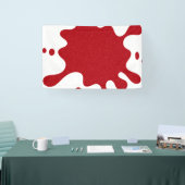 Aangepaste Tomaat Rode Glitter Splash Banner (Beurs)