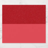 Aangepaste Tomaat Rode Gradient Liquor Fles Etiket (Enkel label)