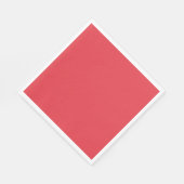 Aangepaste tomaat rode papieren servetten (Hoek)