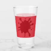 Aangepaste tomaat rode pint glazen beker (Achterkant)
