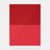 Aangepaste Tomaat Rode Ruis Acryl Teken Bord (Voorkant)