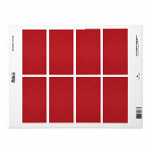 Aangepaste tomaat rode ruis verzendlabels etiket (Full Sheet)