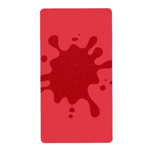 Aangepaste tomaat rode spetter labels (Voorkant)