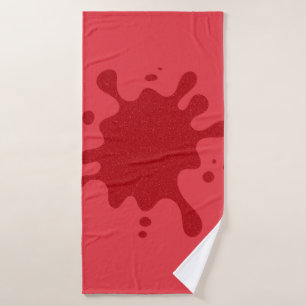 Aangepaste Tomaat Rode Splash Badhanddoek