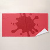 Aangepaste Tomaat Rode Splash Badhanddoek (Badhanddoek)